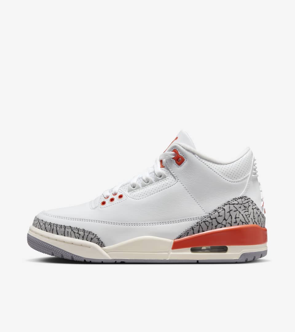Date de sortie de la Air Jordan 3 Georgia Peach CK9246 121 pour femme. Nike SNKRS